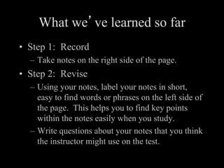 Cornell+notes ppt | PPTX