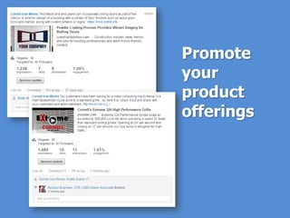 Promote
your
product
offerings
 