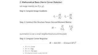 Corner detection in computer vision and application | PDF