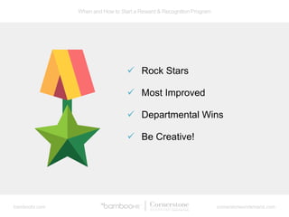 When & How To Start A Reward & Recognition Program | PPTX