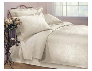 Cornucopias Coverlet Bedspread 100% Cotton