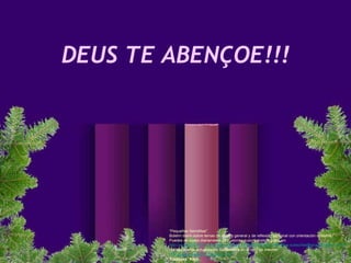 “ Pequeñas Semillitas” Boletín diario sobre temas de interés general y de reflexión personal con orientación cristiana. Puedes recibirlas diariamente en tu correo suscribiéndote gratis en:  http://ar.groups.yahoo.com/group/peque_semillitas/   [email_address] Puedes leerlas actualizadas diariamente en el blog de internet: http://peque-semillitas.blogspot.com/ Traduçao: Xisto   DEUS TE ABENÇOE!!! 