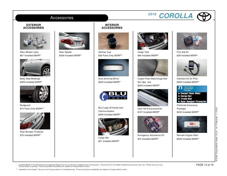 2010 Toyota Corolla Portland OR