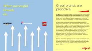 What successful
brands
do. Being proactive is one of the great values a brand must have to tackle
any temporary challenges...