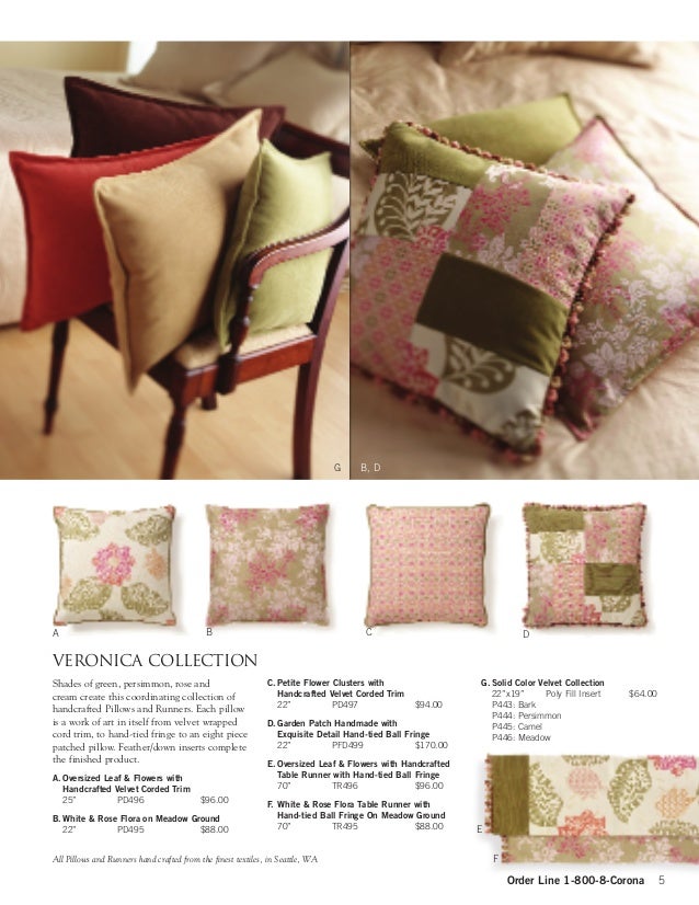 Corona Decor Catalog Custom Corona Decor Pillows Corona Decor Catalog Custom Corona Decor Pillows