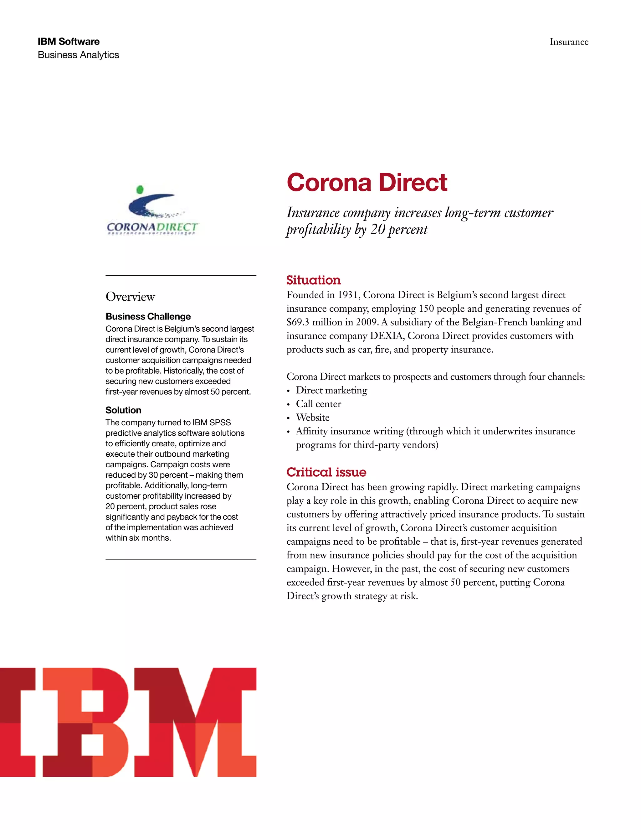 Corona Direct Increase Profitability PDF Corona Direct Increase Profitability PDF