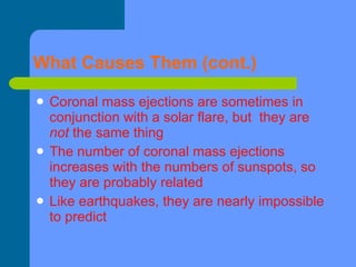 Coronal mass ejections final ppt emily, sara, ryan and james | PPT