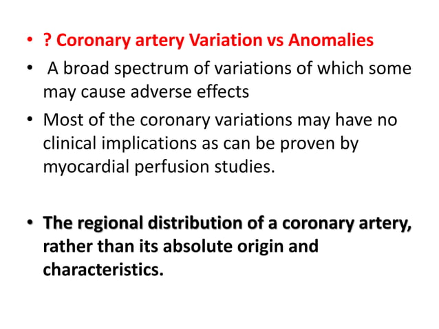 Coronary anatomy and angiographic views | PPTX