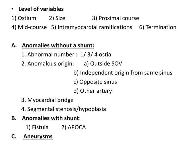 Coronary anatomy and angiographic views | PPTX