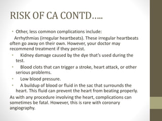 CORONARY ANGIOGRAPHY | PPTX