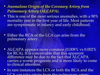 Coronary artery anomalies on CTA | PPT