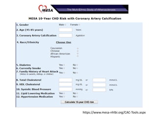 Coronary artery calcium scoring IDoR 2018 | PDF