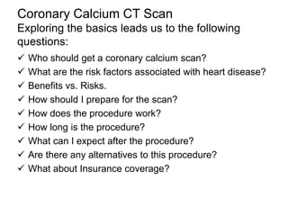 Coronary artery calcium scoring IDoR 2018 | PDF