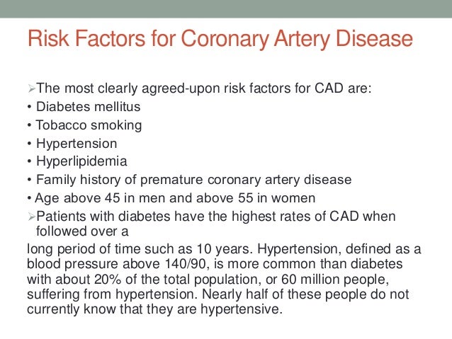 Coronary Artery Disease Coronary artery disease