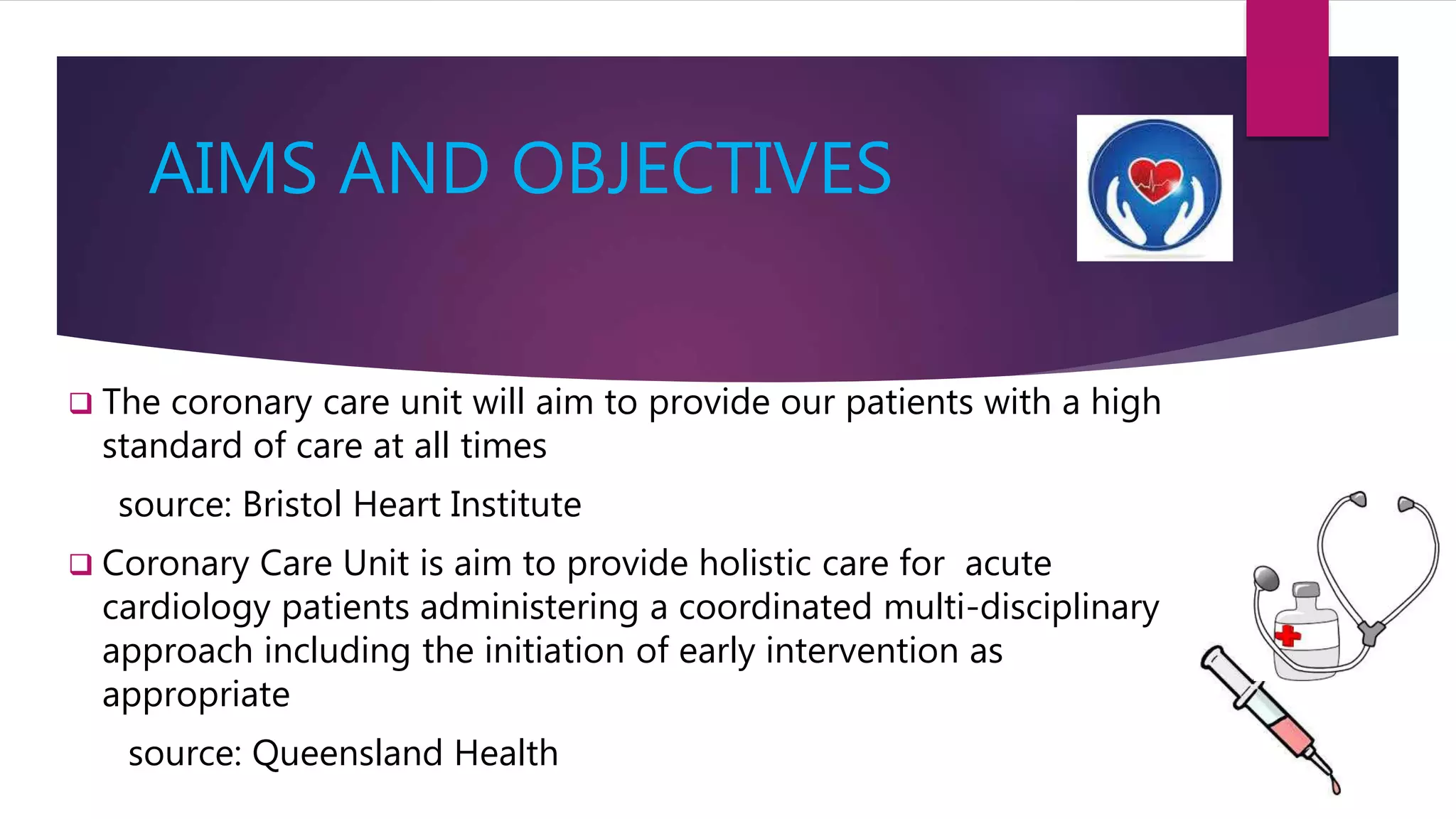 Coronary care unit (ccu) | PPTX