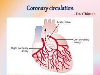 Coronary circulation
- Dr. Chintan
 