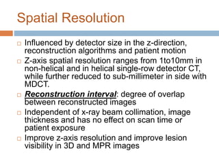 Coronary CT- angiogram: physics | PPTX