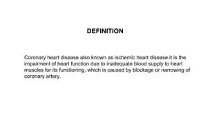 Coronary heart disease | PPTX