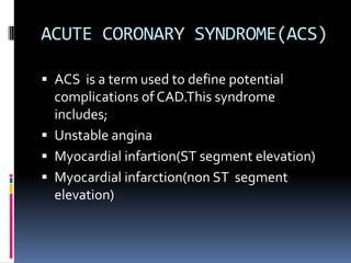 Coronary heart diseases ppt | PPTX