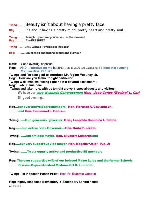 Master Of Ceremony Script Toastmasters The Best Master Of Ceremony Text