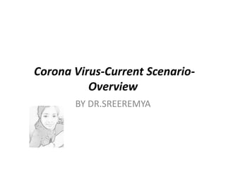 Corona Virus-Current Scenario-
Overview
BY DR.SREEREMYA
 