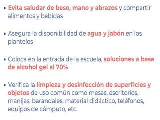 Coronavirus informacion para escuelas