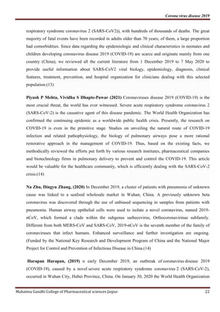 CORONA VIRUS PROJECT | PDF