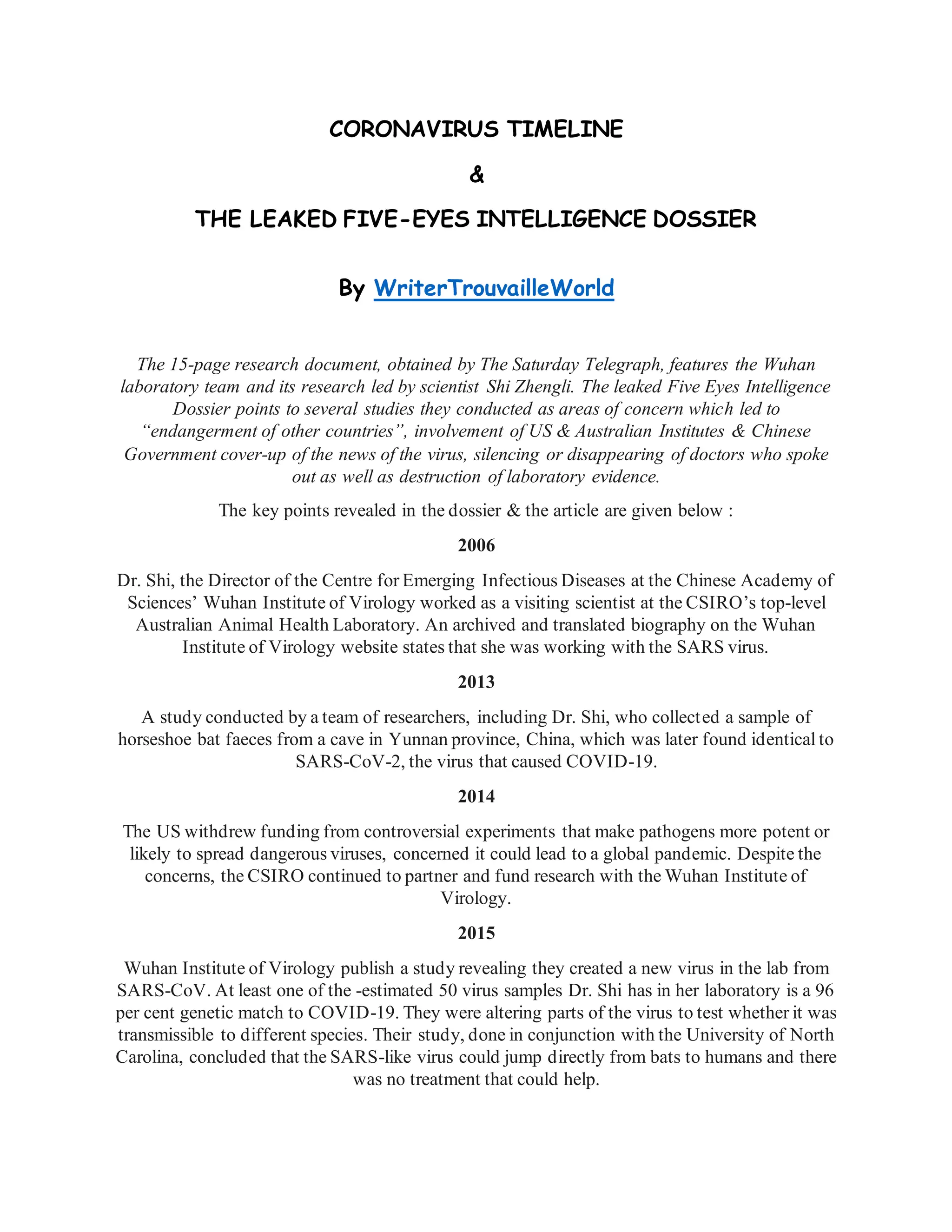Samantha Schwartz: A Timeline Of The File Leak - lstv13n