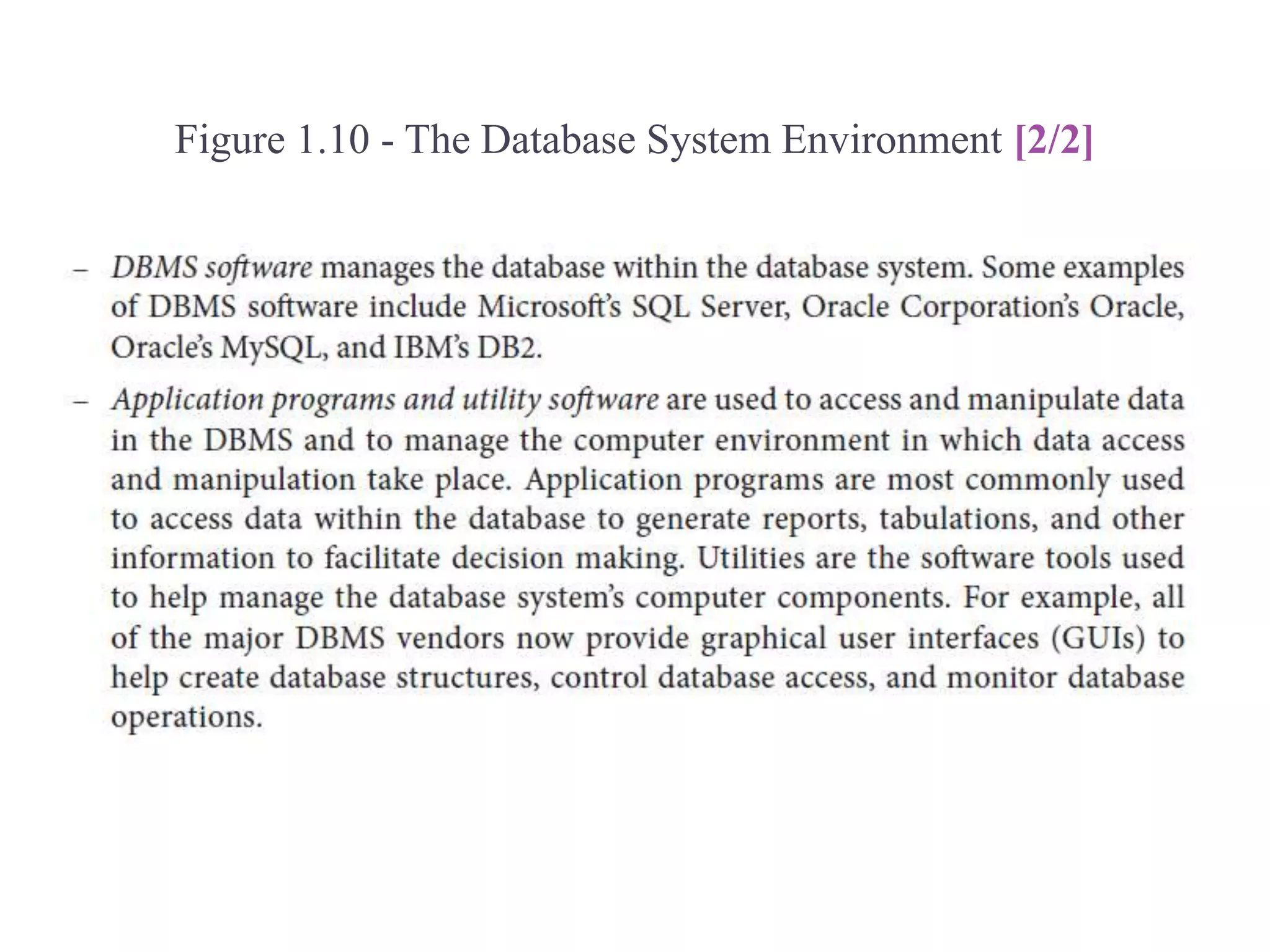 Figure 1.10 - The Database System Environment [2/2]
 