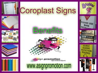 Coroplast signs