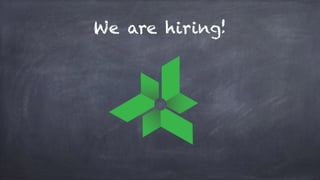 We are hiring!
 