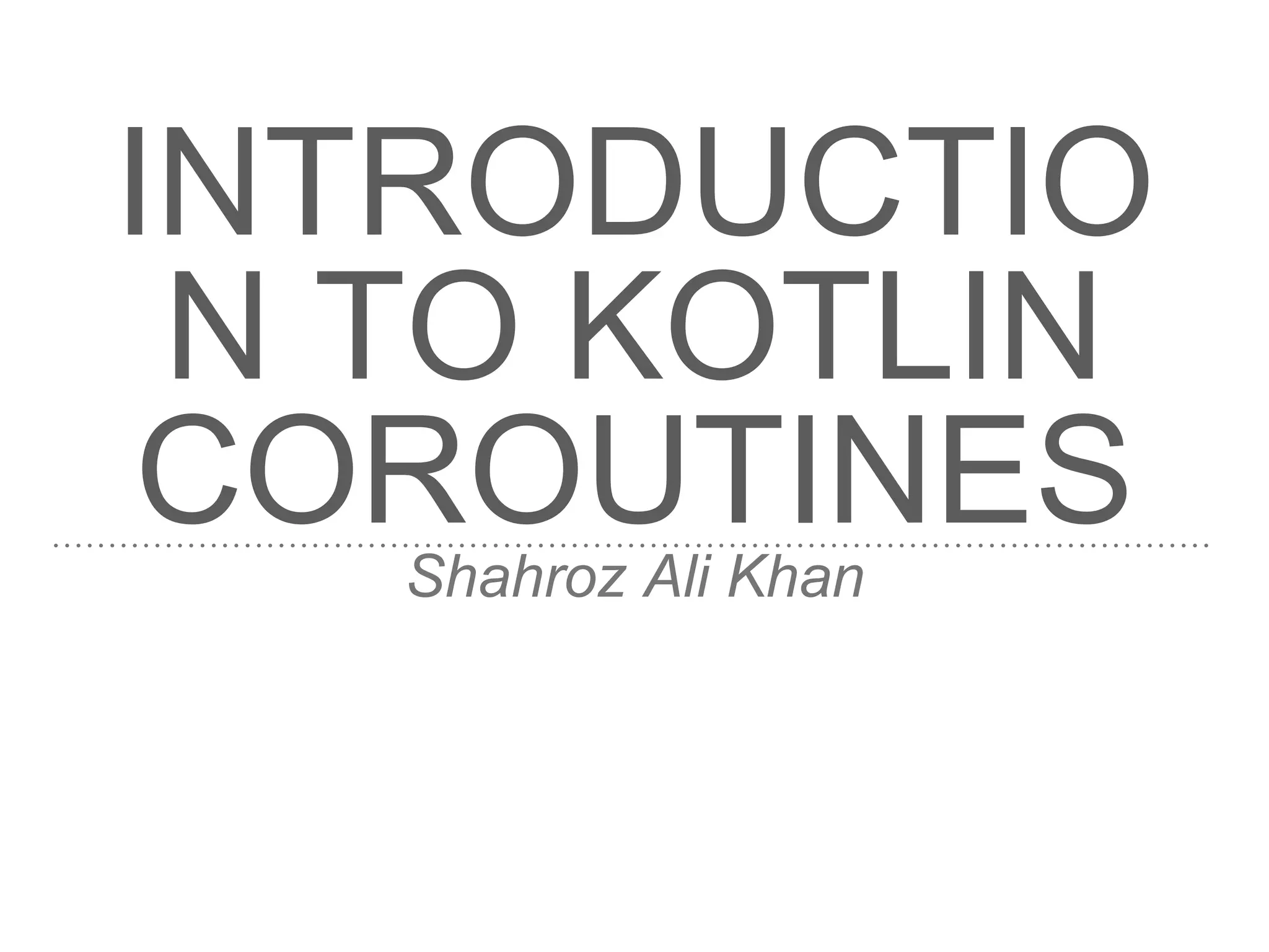 Coroutines Talk Ppt PPTX Coroutines talk ppt pptx
