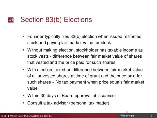 83 b election iso stock options