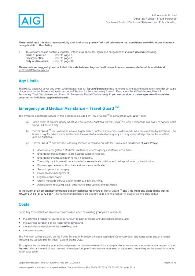 Aig Australia Travel Insurance Aig Australia Travel Insurance