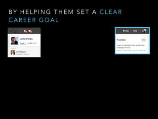 B Y H E L P I N G T H E M S E T A C L E A R
C A R E E R G O A L