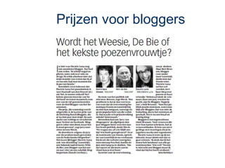 Prijzen voor bloggers
 