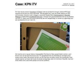 Commercie (3)



            KPN iTV
 
