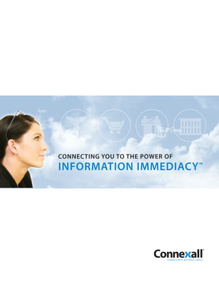 CONNECTING YOU TO THE POWER OF
INFORMATION IMMEDIACY ™
 