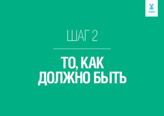 ШАГ 2

ТО, КАК
ДОЛЖНО БЫТЬ

 