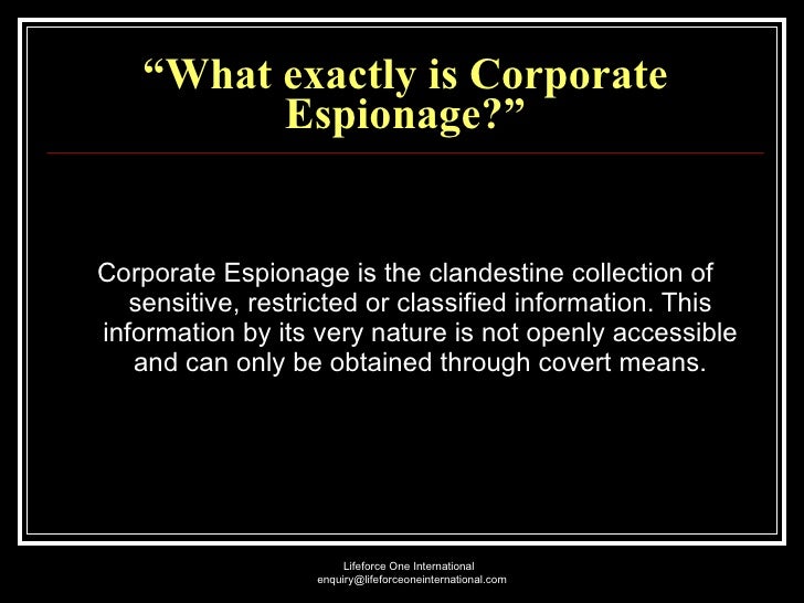 corporate espionage statistics