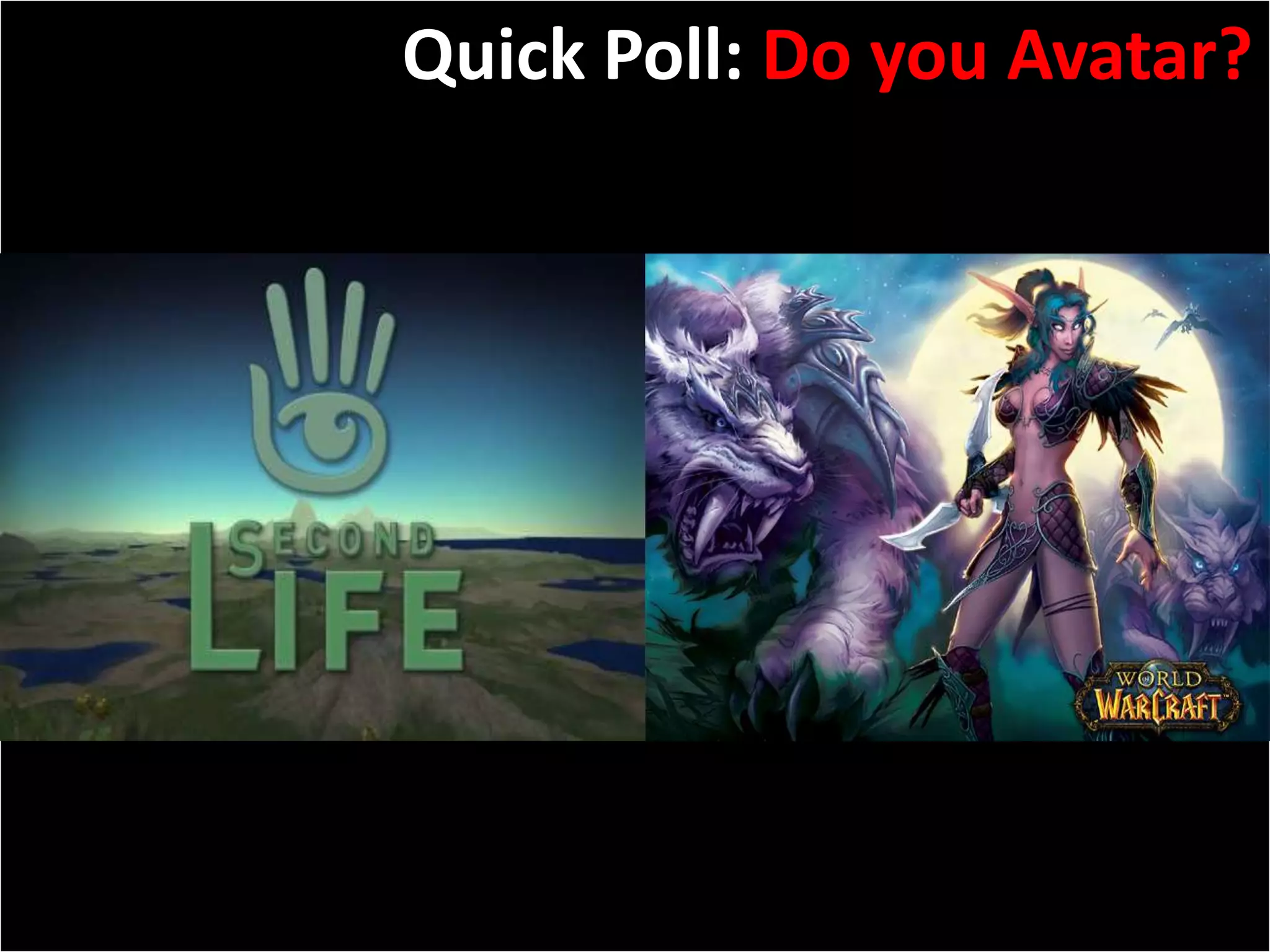 Slide: 6Quick Poll: Do you Avatar?