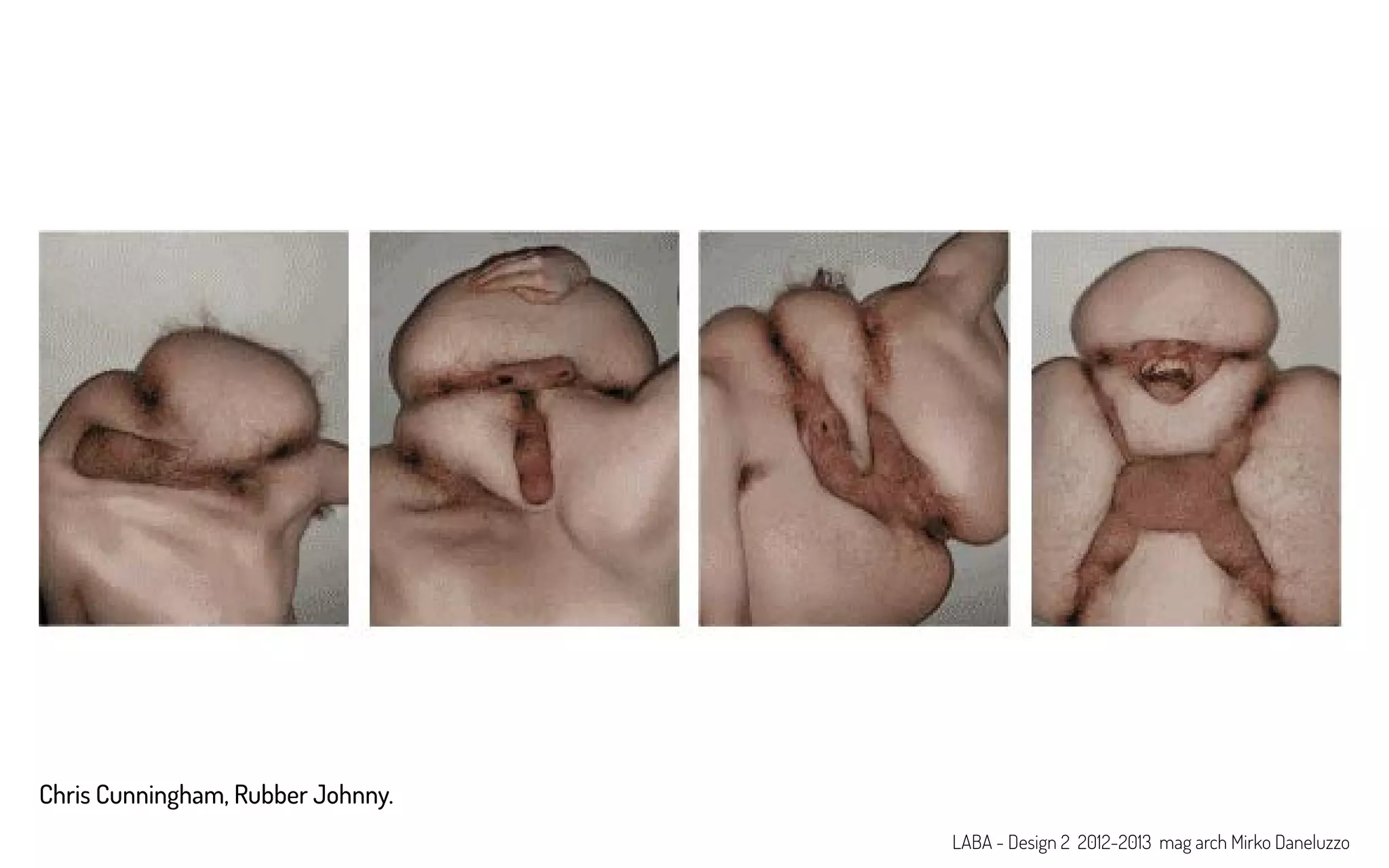 Chris Cunningham, Rubber Johnny.
LABA - Design 2 2012-2013 mag arch Mirko Daneluzzo
 