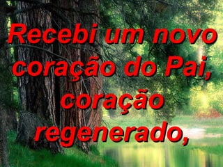 Recebi um novo coração do Pai, coração regenerado, 