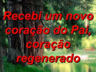 Recebi um novo coração do Pai, coração regenerado 