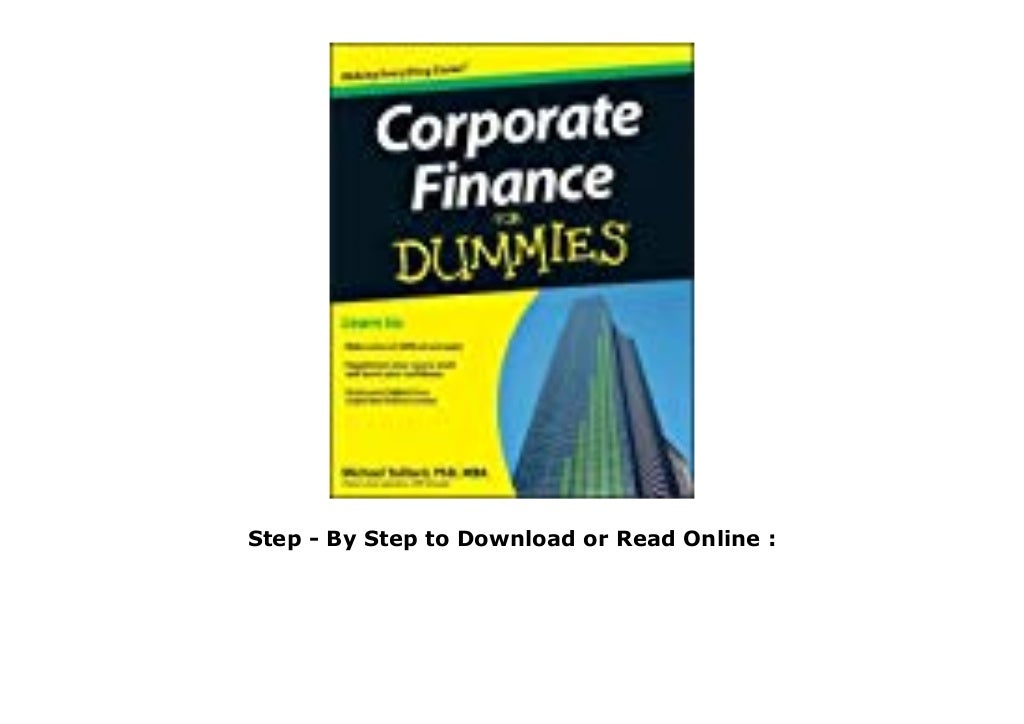 Download Corporate Finance for Dummies Online