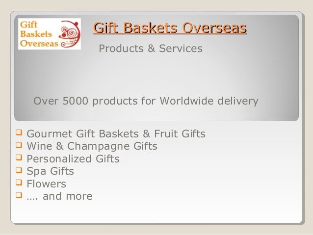 Gift Baskets Overseasgift Overseas