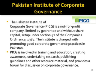 Picg Corporate Governance | PPT