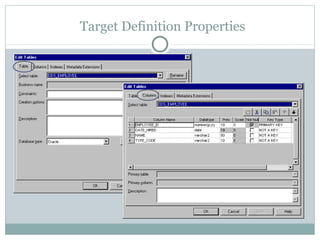 Target Definition Properties
 