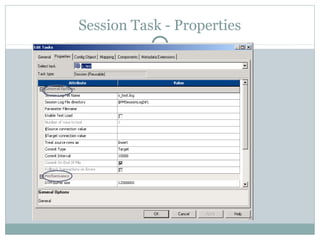 Session Task - Properties
 
