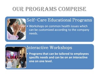 Our PrOgrams COmPrise